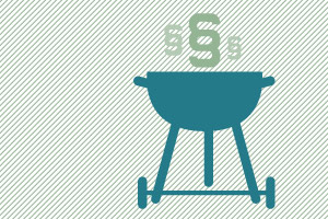 Grillen auf dem Balkon 