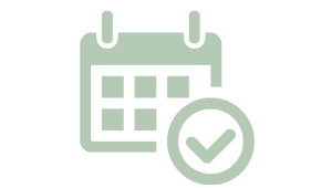 Icon Kalender Check Grün