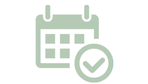 Icon Kalender Check Grün