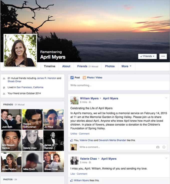 Facebook: Nachlassverwalter ernennen Facebook Nachlass des Profils