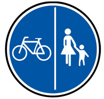 Schild Fahrradzone