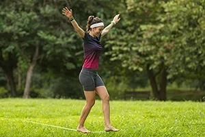 Slacklining: Seiltanzen in der Natur