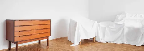 Leere Wohnung nach Tod des Mieters