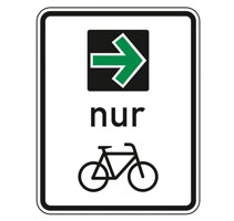 Schild Fahrradzone