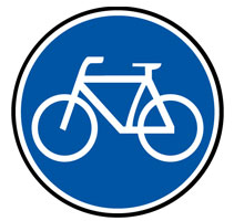 Schild Fahrradzone
