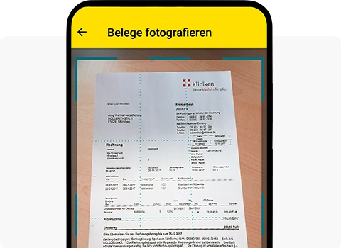 ARAG GesundheitsApp: Belege einreichen ARAG GesundheitsApp: Belege einreichen