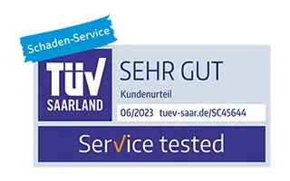 Siegel Schaden-Service vom TÜV Saarland 2023