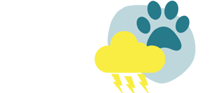 Icon Hund hat Angst Gewitter Icon Hund hat Angst Gewitter